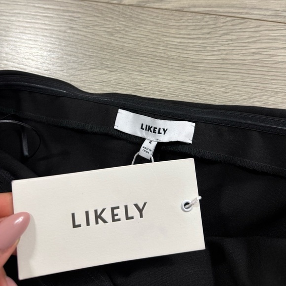 Likely Conrad Black Off Shoulder Strapless Flared Hem Midi Dress - Picture 6 of 10